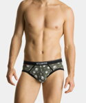 3-PACK pánske bavlnené slipy Atlantic Blazy Tom 3MP-160 