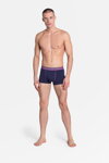 2 PACK boxerky Henderson Luxe 38835 tmavomodré a tmavoružové