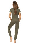 Elegantné dámske pyžamo Donna Demi khaki