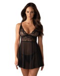 Nočná košieľka priesvitná Obsessive Idillia Babydoll + tangá ZDARMA!