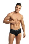 Pánske jockstrap Anais Petrol Jock čierne spredu