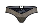 Brazílske nohavičky brazilky Kinga Hypnotic I S-331/1 čierno-béžové
