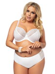 Elegantné nohavičky vyššie Gorsenia Victoria K379 biele