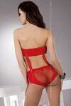 Červené sexi body LivCo Corsetti Isei