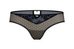 Brazílske nohavičky brazilky Kinga Hypnotic I S-331/1 čierno-béžové