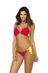 Dámske bikiny push-up Marko Brooke Ginger M-462 (2) tmavočervené