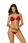 Dámske bikiny push-up Marko Brooke Amarena M-462 (3) bordové