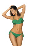 Elegantné dvojdielne plavky Marko Meredith Green M-467 (11) zelené