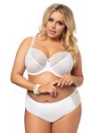 Elegantné nohavičky vyššie Gorsenia Victoria K379 biele