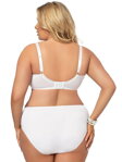 Elegantné nohavičky vyššie Gorsenia Victoria K379 biele