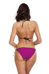 Dámske vystužené bikiny bez push-up Marko Lara Smile-Very Fuchsia M-511 (9) zeleno-ružové
