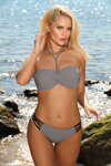 Trendy dvojdielne plavky 2x push-up Marko Marcella Ardesia M-557 (9) šedé