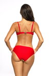 Dvojdielne plavky 2x push-up Marko Magnolia Red Coat-Crickiet-Estate M-584 (3) červeno-zelené