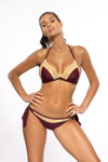 Trendy bikiny Marko Marietta Vigneto M-628 (2) baklažánovo-zlaté