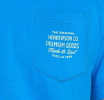 Pánske krátke bavlnené pyžamo Henderson Dodge 38882-55X nebeskymodro-tmavomodré