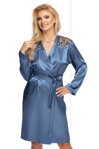 Luxusný elegantný saténový župan Irall Elodie Azure