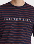 Pánske bavlnené pyžamo Henderson Umbra 40959-59X tmavomodré