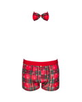 Vianočné pánske boxerky + motýlik Obsessive Mr. Merrilo