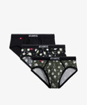 3-PACK pánske bavlnené slipy Atlantic Blazy Tom 3MP-160 