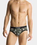 3-PACK pánske bavlnené slipy Atlantic Blazy Tom 3MP-160 
