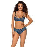 Podprsenka nevystužená Ava Lingerie Crystal Soft 1396 azúrová
