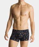 2-PACK pánske bavlnené boxerky Atlantic 2MH-064 šedé-tmavomodré