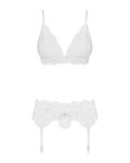 Biely sexi komplet Obsessive Pure Night 810-SEG-2
