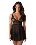 Nočná košieľka priesvitná Obsessive Idillia Babydoll + tangá ZDARMA!