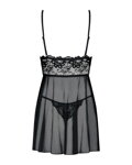 Nočná košieľka priesvitná Obsessive Idillia Babydoll + tangá ZDARMA!