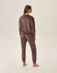 Dámske domáce oblečenie Henderson Ladies Fain 41892-84X coffee
