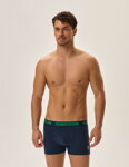 2-PACK pánske bavlnené boxerky Henderson Jury 42251-MLC tmavomodré