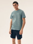 Pánske bavlnené pyžamo krátke Henderson Surf 42598-77X zelené
