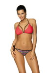 Štýlové dámske bikiny vystužené Marko Amy Shock Red M-485 (1) koralové