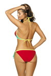 Dámske bikiny push-up Marko Brooke Red Carpet M-462 (1) červené