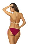 Dámske bikiny push-up Marko Brooke Amarena M-462 (3) bordové