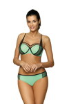 Štýlové plavky push-up Marko Charlotte Seafoam Glow M-495 (1) mätové