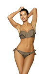 Elegantné dvojdielne plavky Marko Meredith Dark Taupe M-467 (7) mocca