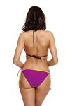 Dámske vystužené bikiny bez push-up Marko Lara Banana-Very Fuchsia M-511 (1) žlto-ružové
