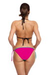 Dámske vystužené bikiny bez push-up Marko Lara Caraibi-Clematis M-511 (2) mätovo-ružové