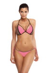 Dámske vystužené bikiny bez push-up Marko Lara Rosella-Fango M-511 (5) mocca-ružové