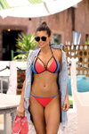 Dámske vystužené bikiny bez push-up Marko Lara Nectarine Ortensia-Blu M-511 (10) koralovo-nebesky modré