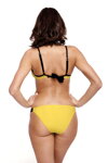 Dámske dvojdielne plavky s push-up Marko Electra Tweety M-542 (7) žlté