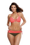 Dámske dvojdielne plavky Marko Athena Green-Coral M-552 (1) koralovo-khaki