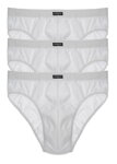 3 PACK bavlnené pánske slipy 100% bavlna Henderson 1446 biele