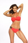 Trendy dvojdielne plavky 2x push-up Marko Marcella Red Coat M-557 (4) červené