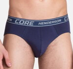 2 PACK pánske slipy Henderson Law 39023 nebesky modré a šedé