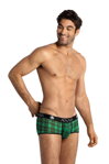 Pánske boxerky kárované Anais Magic Brief zelené