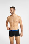 3-PACK pánske bavlnené boxerky Henderson Fair 40836-MLC čierne
