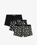3-PACK pánske bavlnené boxerky Atlantic Blazy Tom 3MH-183 
