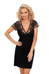 Elegantná nočná košieľka Donna Roxana čierna